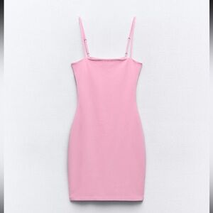 Zara Mini Fitted Pink Dress